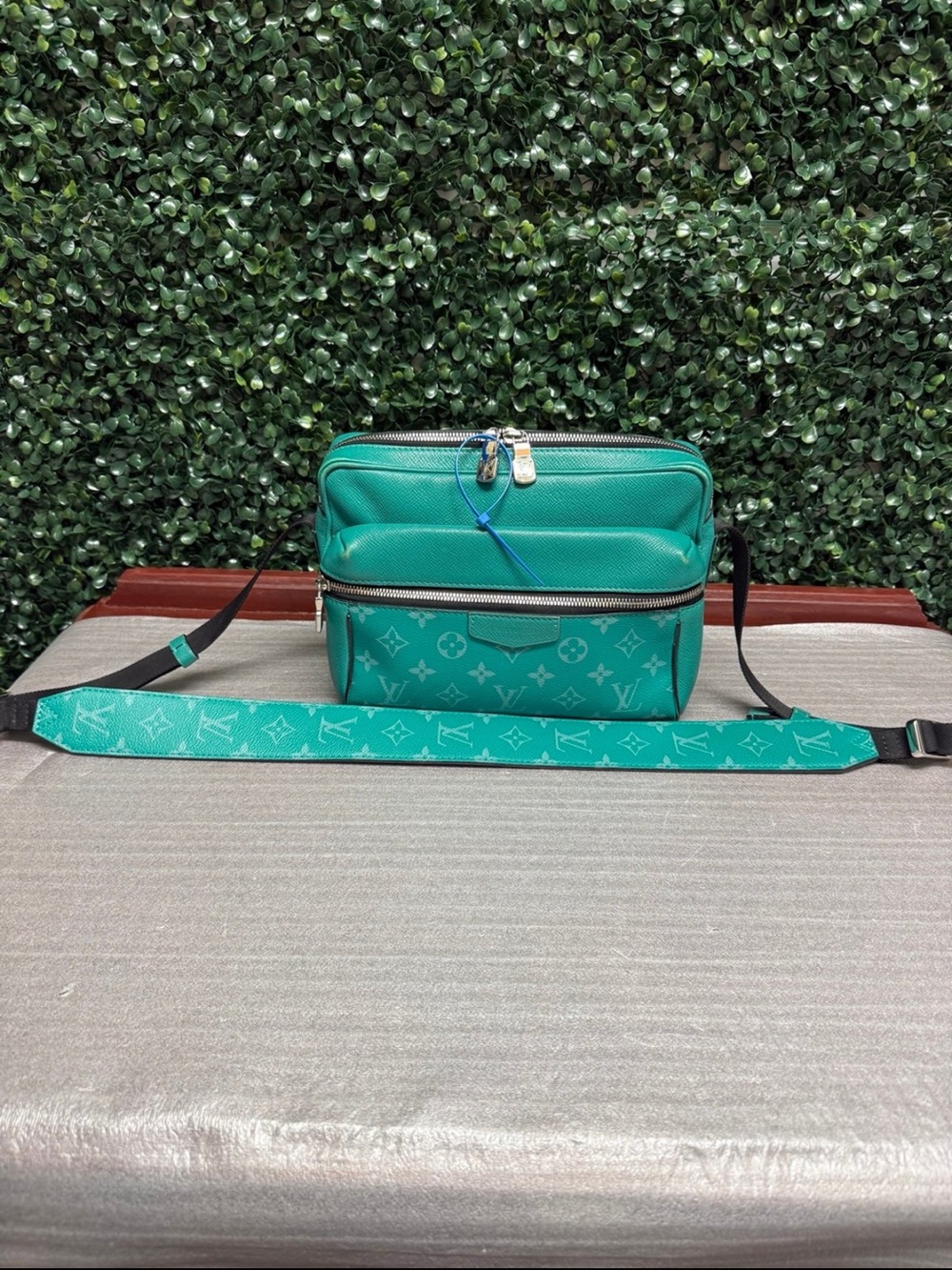 Louis Vuitton Vert Monogram Taigarama Outdoor Messenger Bag